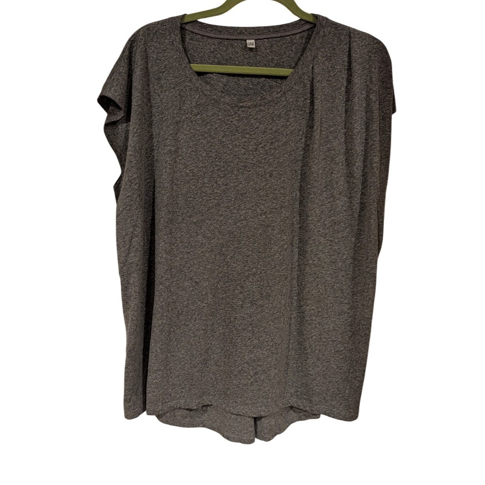 OAK Heather Gray Sleeveless Tunic Top Oversized Flowy Casual‎